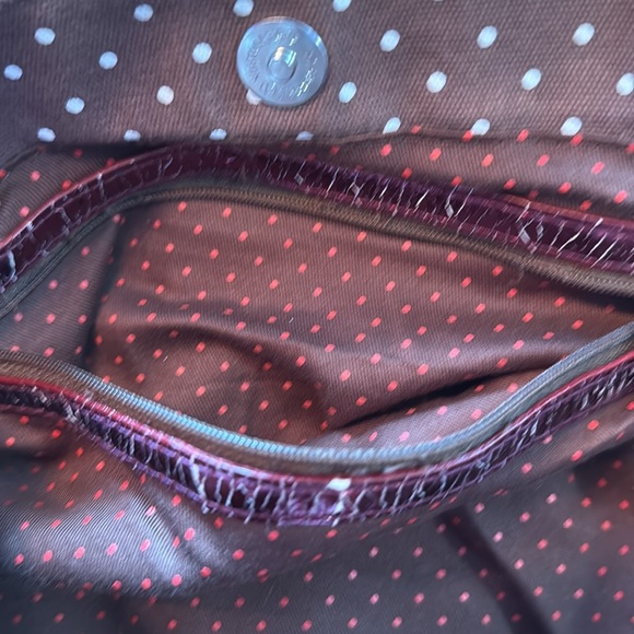 Loungefly  Brown Polka Dot Tote Bag - Picture 5 of 8